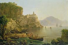 View Towards Atrani on the Amalfi, 1817-Joseph Rebell-Giclee Print