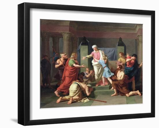 Joseph Recognised by His Brothers, 1789-Charles Thevenin-Framed Giclee Print