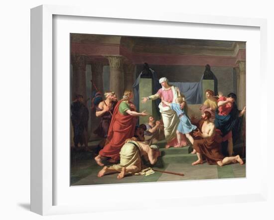 Joseph Recognised by His Brothers, 1789-Charles Thevenin-Framed Giclee Print