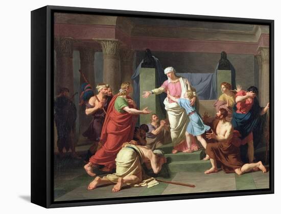 Joseph Recognised by His Brothers, 1789-Charles Thevenin-Framed Stretched Canvas