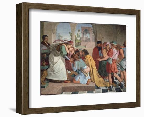 Joseph Reveals Himself to His Brothers, 1817-Peter Von Cornelius-Framed Giclee Print