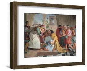 Joseph Reveals Himself to His Brothers, 1817-Peter Von Cornelius-Framed Giclee Print