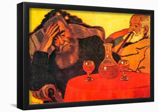 Joseph Rippl-Ronai Father and Uncle with the Red Wine Art Print Poster-null-Framed Poster