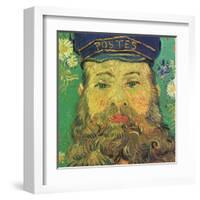 Joseph Roulin (detail)-Vincent van Gogh-Framed Art Print