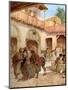 Joseph 's brethren at the inn Every Man's money in his sack - Bible-William Brassey Hole-Mounted Giclee Print