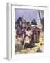 Joseph 's brothers hurl him in the pit-Charles Edmund Brock-Framed Giclee Print