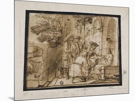 Joseph's Brothers Showing His Coat to Jacob, 1640S-Jan Victors-Mounted Giclee Print