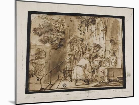 Joseph's Brothers Showing His Coat to Jacob, 1640S-Jan Victors-Mounted Giclee Print
