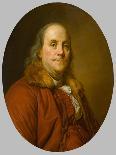 Benjamin Franklin, American Statesman, Printer and Scientist, 20th Century-Joseph Siffred Duplessis-Giclee Print