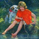 "Lazy Summer Day," Country Gentleman Cover, August 1, 1926-Joseph Simont-Mounted Giclee Print