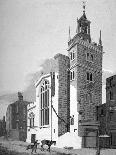 North-West View of the Church of St Stephen Walbrook, City of London, 1813-Joseph Skelton-Giclee Print