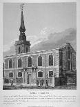 North-West View of the Church of St Stephen Walbrook, City of London, 1813-Joseph Skelton-Giclee Print
