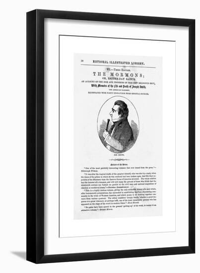 Joseph Smith, Founder of Mormonism-null-Framed Premium Giclee Print