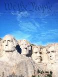 Preamble to US Constitution Above Mount Rushmore-Joseph Sohm-Photographic Print