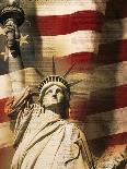 Statue of Liberty and American Flag-Joseph Sohm-Photographic Print