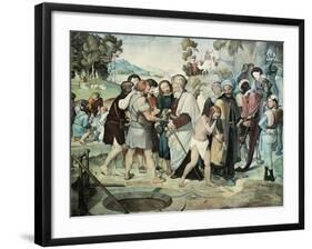 Joseph Sold by His Brethren, 1816-1817-Johann Friedrich Overbeck-Framed Giclee Print