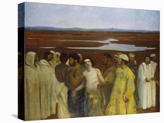 Joseph Sold by His Brothers into Egypt-Karoly Ferenczy-Stretched Canvas