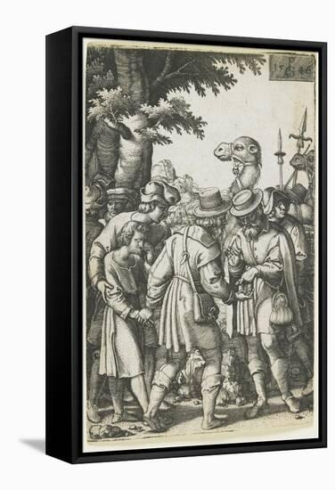 Joseph Sold to the Ishmaelites, 1546-Georg Pencz-Framed Stretched Canvas