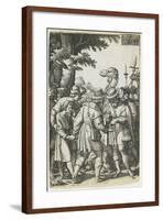 Joseph Sold to the Ishmaelites, 1546-Georg Pencz-Framed Giclee Print