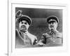 Joseph Stalin and Georgi Malenkov, Watching May Day Parade in Moscow in 1949-null-Framed Photo