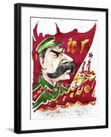 Joseph Stalin - colour caricature-Neale Osborne-Framed Giclee Print