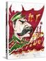 Joseph Stalin - colour caricature-Neale Osborne-Stretched Canvas