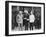 Joseph Stalin, Harry Truman, and Winston Churchill at the Potsdam Conference-null-Framed Photo