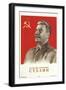 Joseph Stalin in Uniform-null-Framed Art Print