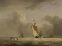 Fishing Smack and Other Vessels in a Strong Breeze, 1830-Joseph Stannard-Giclee Print