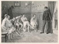 Recruits Await Their Medical Examination-Joseph Straka-Framed Art Print