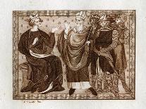 Court Jesters of the 14th Century-Joseph Strutt-Photographic Print