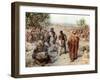 Joseph taken out of the pit and sold into slavery by his brothers - Bible-William Brassey Hole-Framed Giclee Print