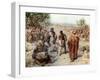 Joseph taken out of the pit and sold into slavery by his brothers - Bible-William Brassey Hole-Framed Giclee Print