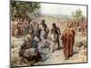 Joseph taken out of the pit and sold into slavery by his brothers - Bible-William Brassey Hole-Mounted Giclee Print