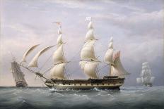 Navigation in the Bristol Channel (England), at the Mouth of the Avon. Oil on Canvas, 1837, by Jose-Joseph Walter-Giclee Print