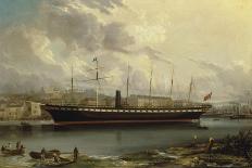 The SS 'Great Britain' leaving Cumberland Basin on her Maiden Voyage, 23rd January, 1845-Joseph Walter-Stretched Canvas