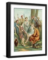 Joseph Wearing the Coat of Many Colours-null-Framed Giclee Print