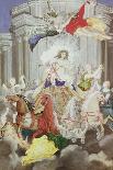 Triumph of King Louis XIV (1638-1715) of France Driving the Chariot of the Sun Preceded by Aurora-Joseph Werner-Giclee Print