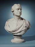 English White Marble Bust of Sir Isaac Newton (1643-1727)-Joseph Wilton-Stretched Canvas