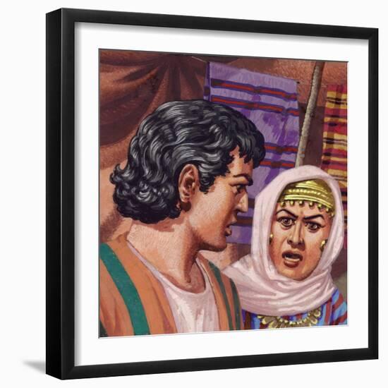 Joseph with the Wife of Potiphar-Pat Nicolle-Framed Giclee Print