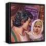 Joseph with the Wife of Potiphar-Pat Nicolle-Framed Stretched Canvas