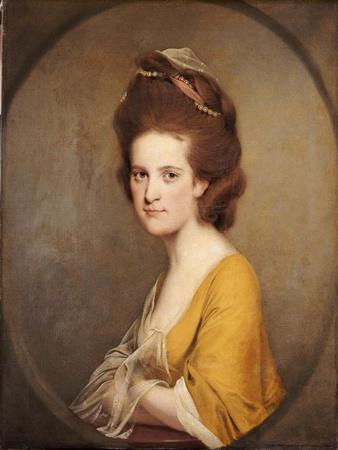 Portrait of Dorothy Hodges, Half Length, in a Yellow Dress