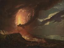 Vesuvius in Eruption, with a View over the Islands in the Bay of Naples-Joseph Wright of Derby-Giclee Print