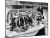 Josephine Baker (1906-1975) and Her Children on a Boat in Amsterdam on October 5, 1964-null-Mounted Photo