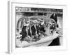 Josephine Baker (1906-1975) and Her Children on a Boat in Amsterdam on October 5, 1964-null-Framed Photo