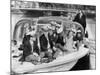 Josephine Baker (1906-1975) and Her Children on a Boat in Amsterdam on October 5, 1964-null-Mounted Photo