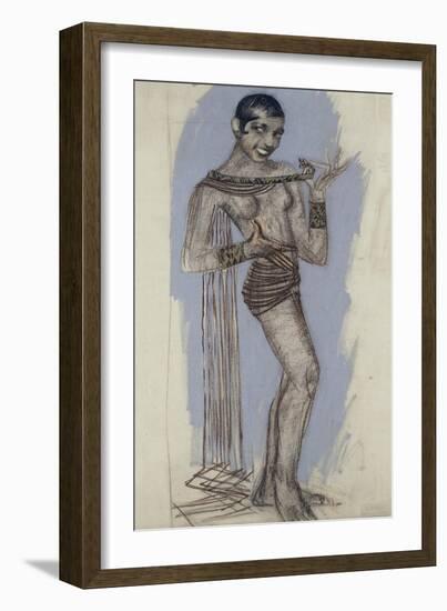 Josephine Baker - a Maquette for an Important Lacquer Panel, C.1927-Jean Dunand-Framed Giclee Print