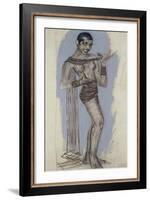 Josephine Baker - a Maquette for an Important Lacquer Panel, C.1927-Jean Dunand-Framed Giclee Print