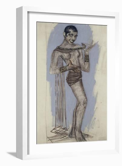 Josephine Baker - a Maquette for an Important Lacquer Panel, C.1927-Jean Dunand-Framed Giclee Print