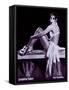 Josephine Baker, African American Dancer and Actress in a Seductive Pose, 1920's-null-Framed Stretched Canvas